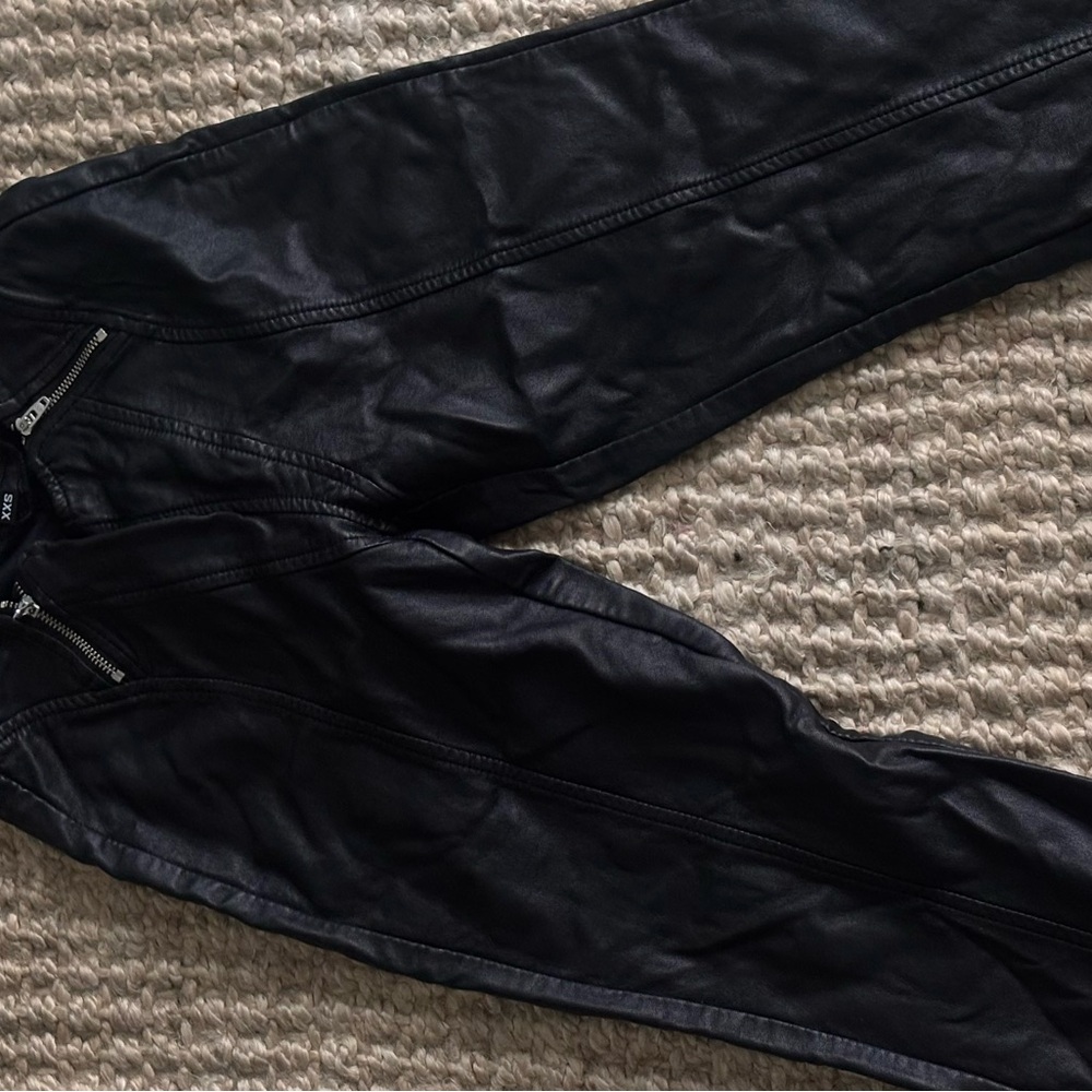 I.AM.GIA Black Leather Pants